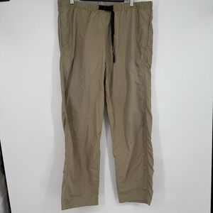 Vintage Gramicci Belted Climbing Nylon Pants Women's XXL Outdoors‎ Hiking Tan